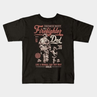 Firefighter Dad Kids T-Shirt